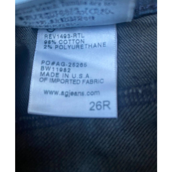 AGR Moto Skinny Dark Wash Blue Denim Jeans - Picture 8 of 9